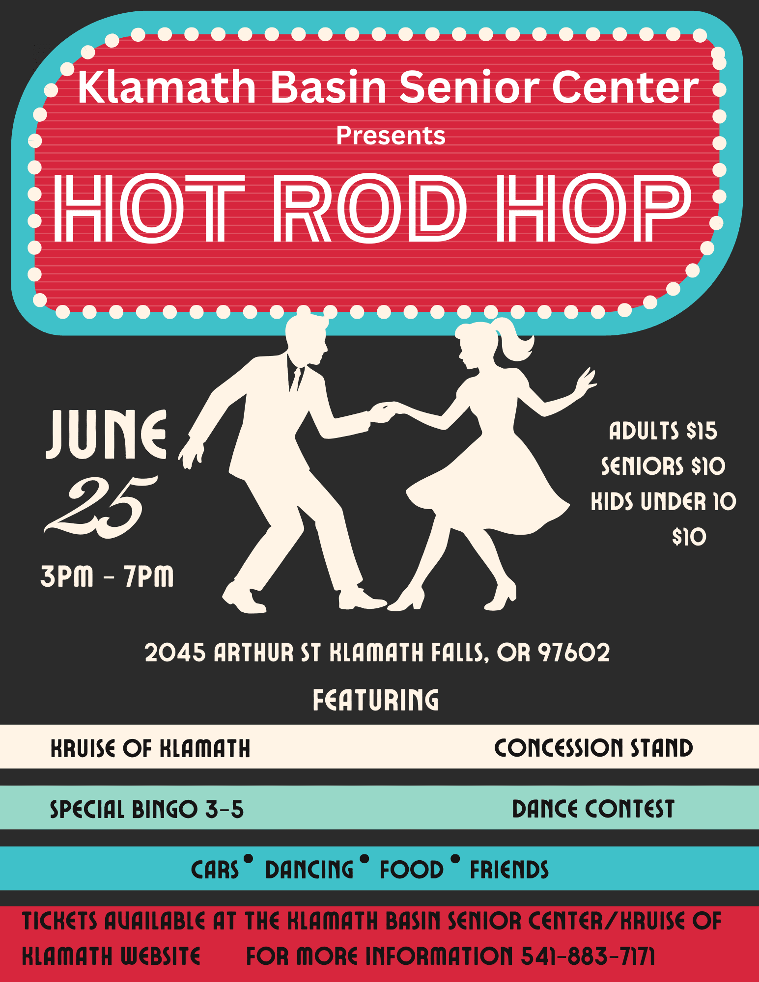 Klamath Basin Senior Center Presents Hot Rod Hop