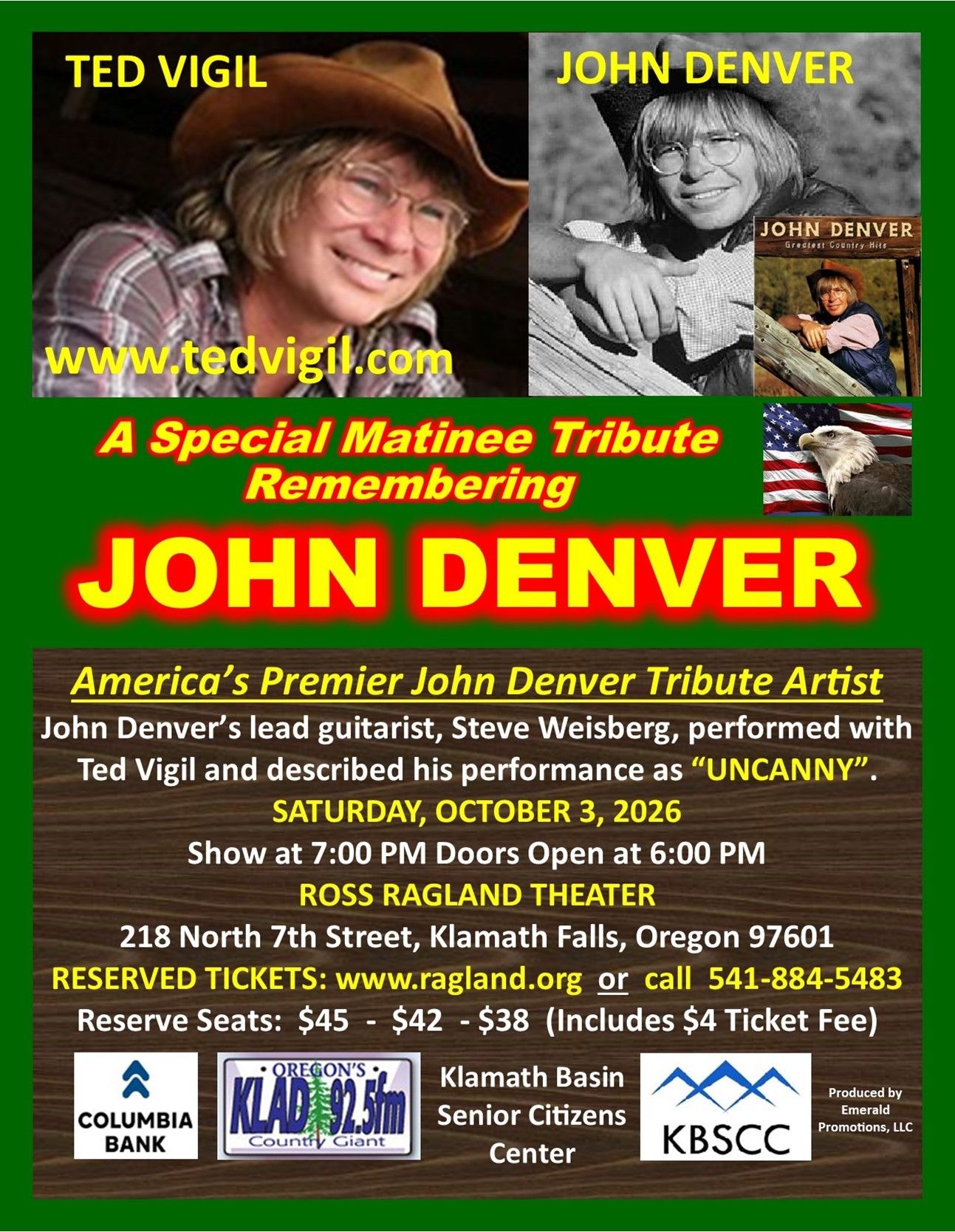 Ted Vigil Concert (John Denver Tribute)