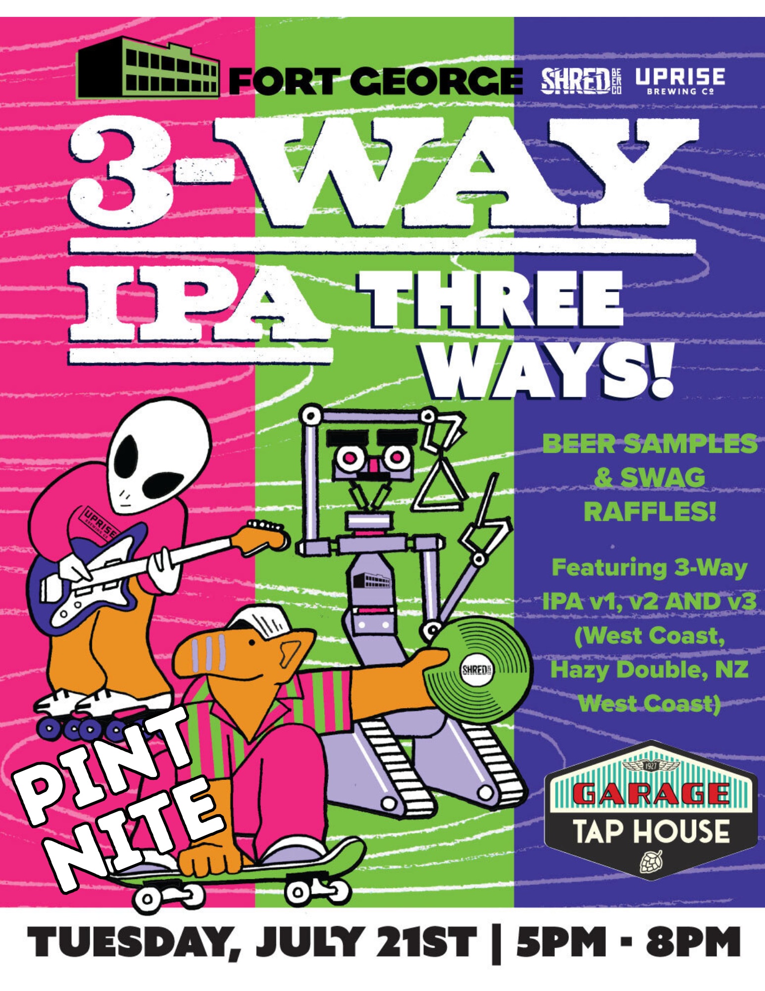 Fort George 3-way Pint Nite!