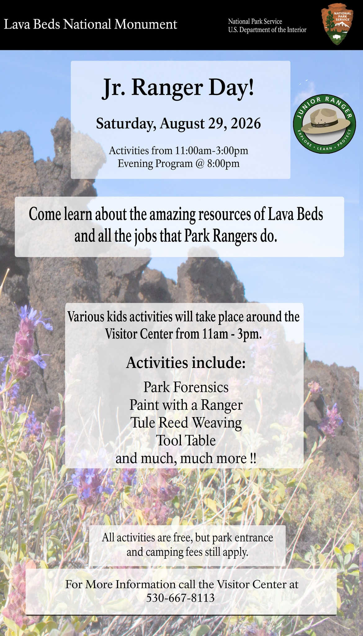Lava Beds Jr. Ranger Day